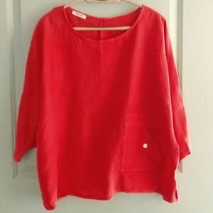 Puro Lino blouse sz 25 across made italy